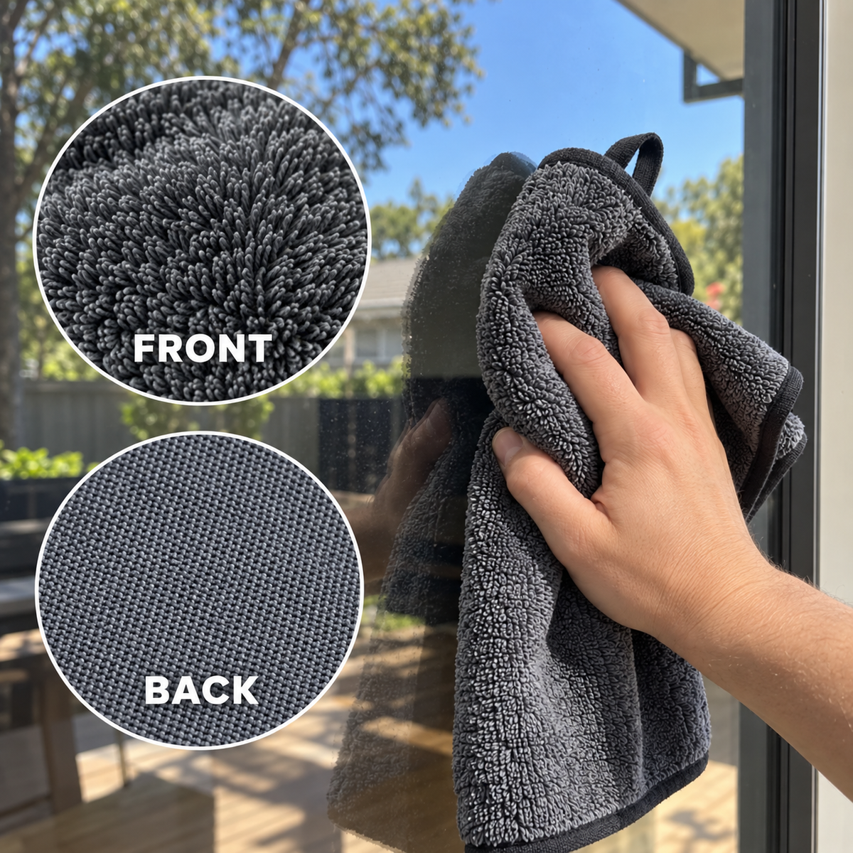 ClearWeave™ - Window & Glass Door Cleaning Cloth